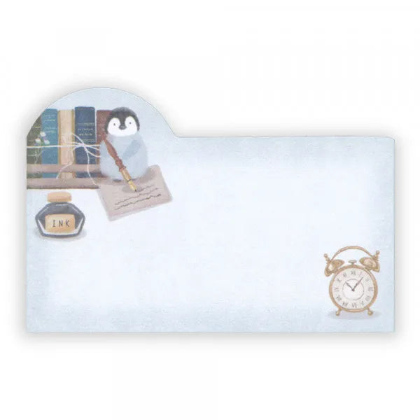 日本可愛動物小店主題便條貼 (4 種尺寸‼️) - 小企鵝的魔法書店