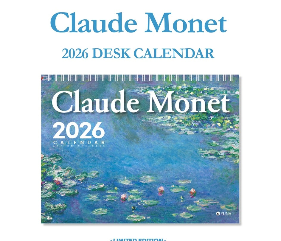 新品9 折優惠‼️ 韓國 2026 Artist Collection 莫奈藝術館桌上月曆 - Monet