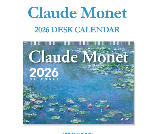 新品9 折優惠‼️ 韓國 2026 Artist Collection 莫奈藝術館桌上月曆 - Monet