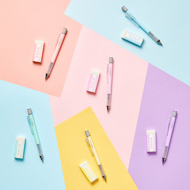 Tombow Pastel Color 鉛芯筆連擦子膠套裝