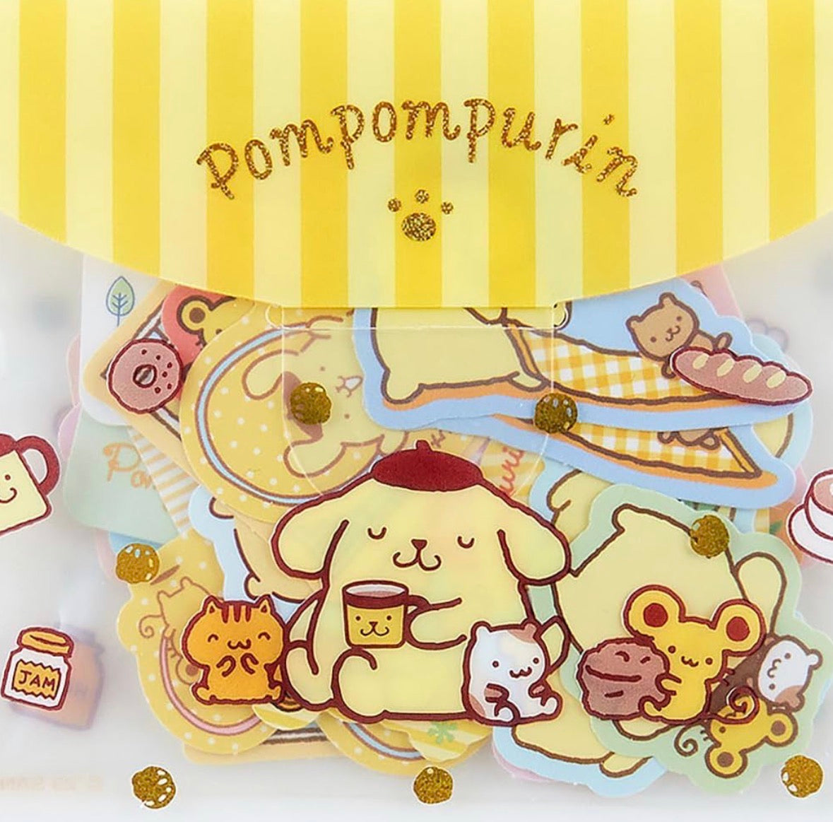 Sanrio Characters 透明卡套連30 枚獨立貼紙 - 5 角色選擇