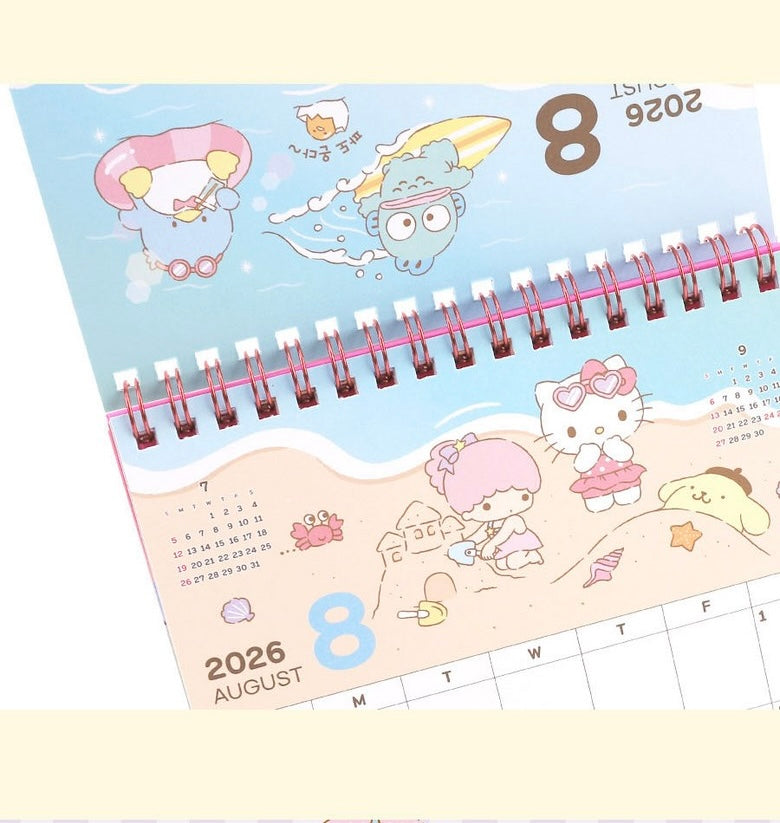 Sanrio My Castle 2026 桌上月曆* [預購貨品，下單後14天出貨]