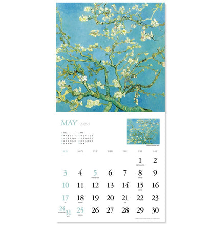 新品9 折優惠‼️ 韓國 2026 Artist Collection 梵高藝術館掛牆月曆 - Van Gogh
