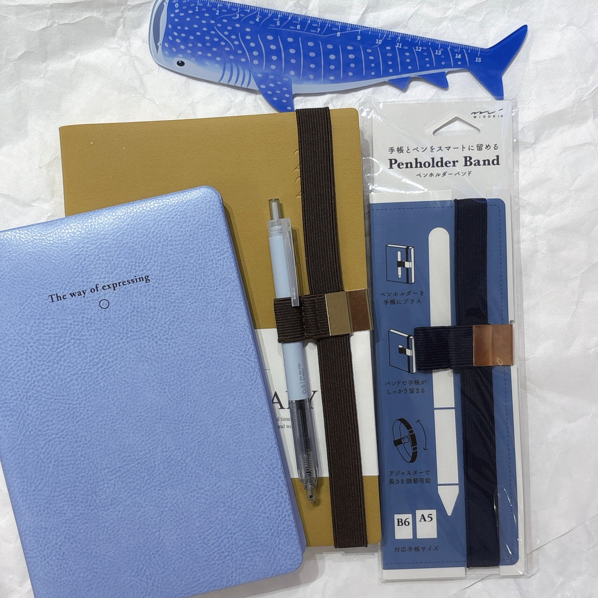 日本 Designphil Book Strap and Pens Band 2 in 1 (B6 及A5 適用）