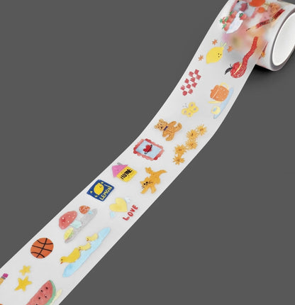 Glen 手繪純色200 枚貼紙 - 橙色系 (預購貨品，下單後14天出貨)