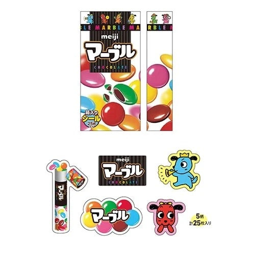 兒時回憶‼️ 日本Funbox 明治朱古力造型盒貼紙 *預購貨品