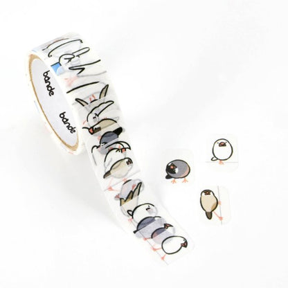 日本bande可書寫和紙貼紙 - 很多的雀鳥們