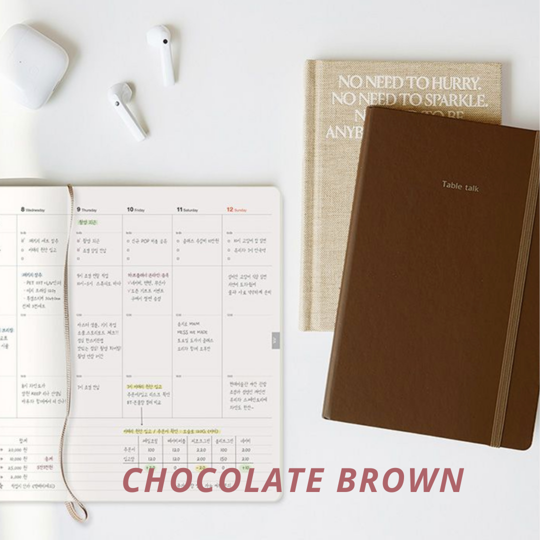 2026 韓國 Hardcover Table Talk A5 月週計劃🌈行事曆 * [預購貨品，下單後14天出貨]
