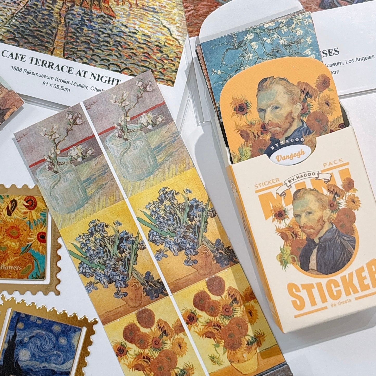 Van Gogh Collection 紙盒裝96 張貼紙- 梵高的畫作系列