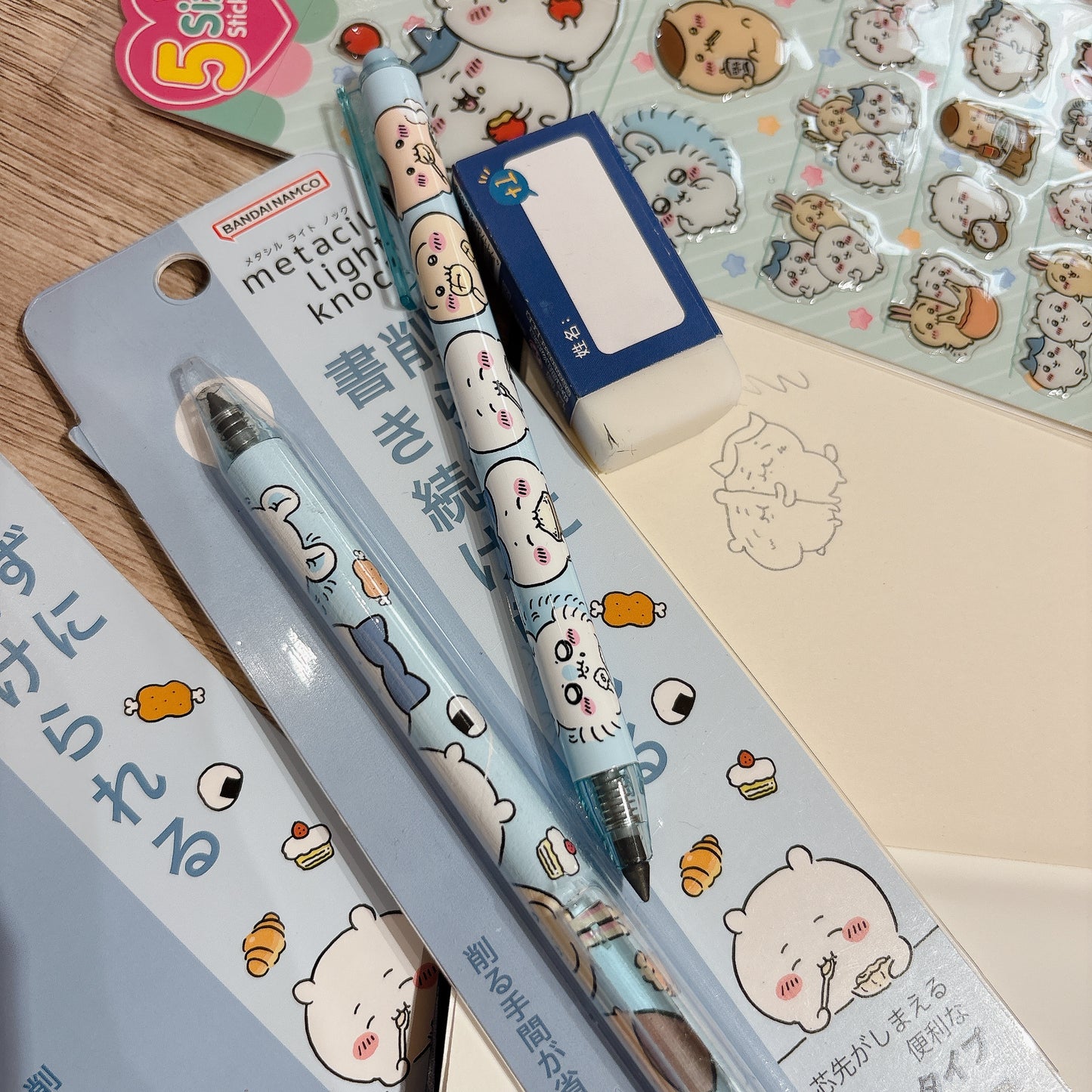 Metacil Light 按壓式不用刨金屬鉛筆 - Chiikawa