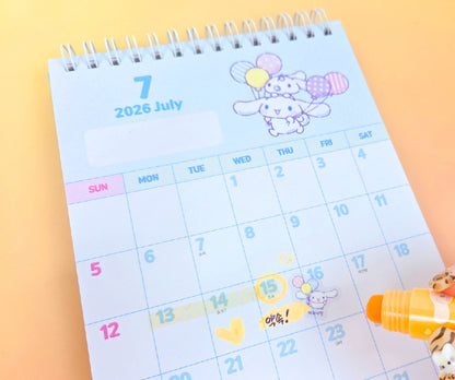 Sanrio Characters 2026 桌上月曆 - 肉桂狗 [預購貨品，下單後14天出貨]