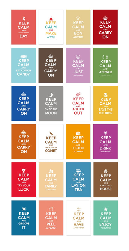 韓國Nacoo英倫經典 - Keep Calm Post Card 套裝 - 預購貨品