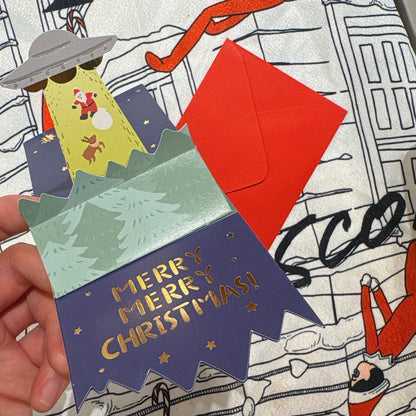 日本 Christmas UFO 🛸 立體pop up聖誕咭小卡