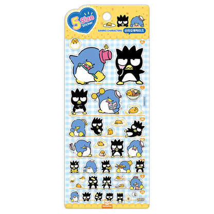 Sanrio Characters Five Size 貼紙 - Tuxedosam / XO [預購貨品］