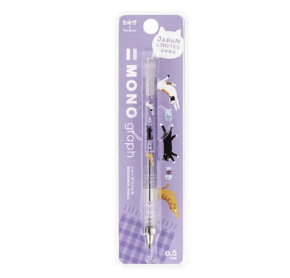 日本限定 Tombow Mono graph 0.5 鉛芯筆 - 貓咪在奔跑