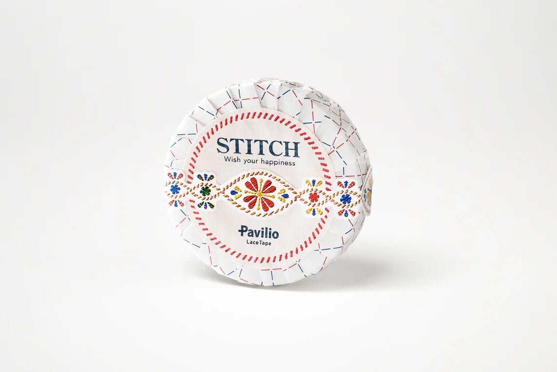 [7 月25 日截單］日本Lace Tape 系列厘士刺繡紙膠帶 - Stitch