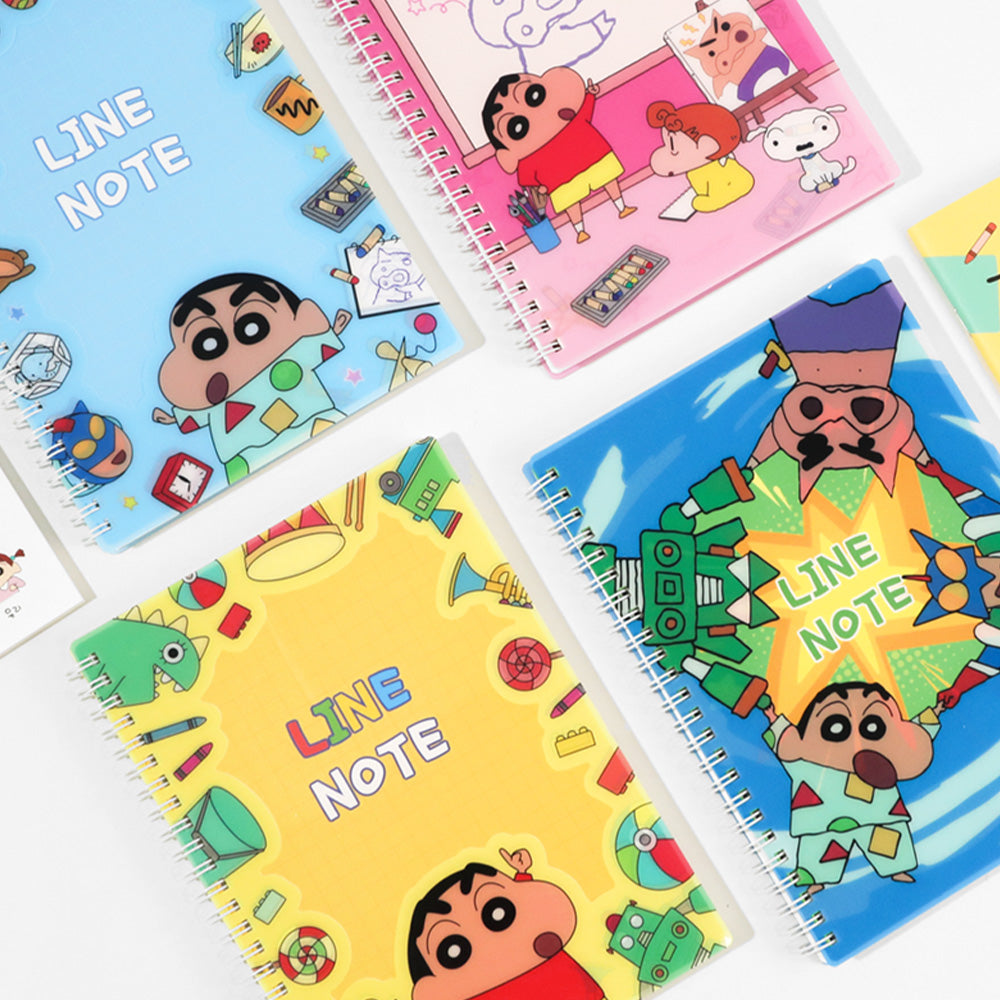 Crayon Shinchan 蠟筆小新系列 A5 圈圈筆記簿  - 橫線 * [預購貨品，下單後14天出貨]