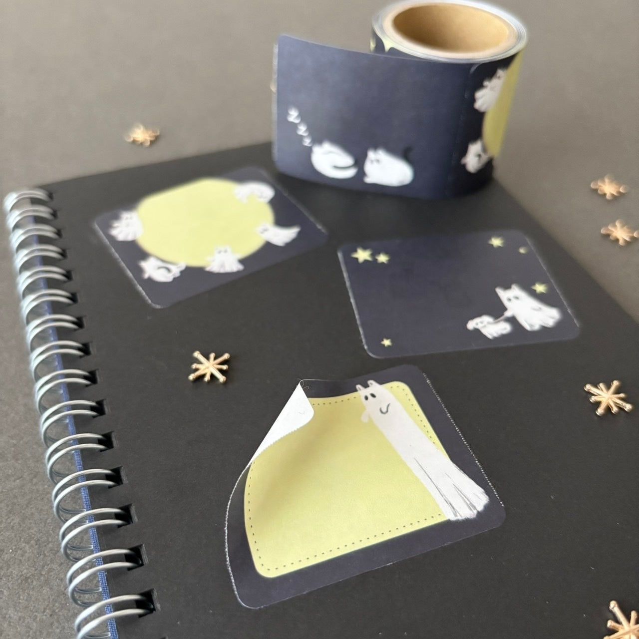 日本the Neko-noki 貓咪紙品: 鬼鬼貓咪可書寫便條貼