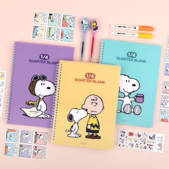 My Snoopy World B5 Quarter Blank 厚厚筆記簿  - 2 款選擇 (預購貨品）