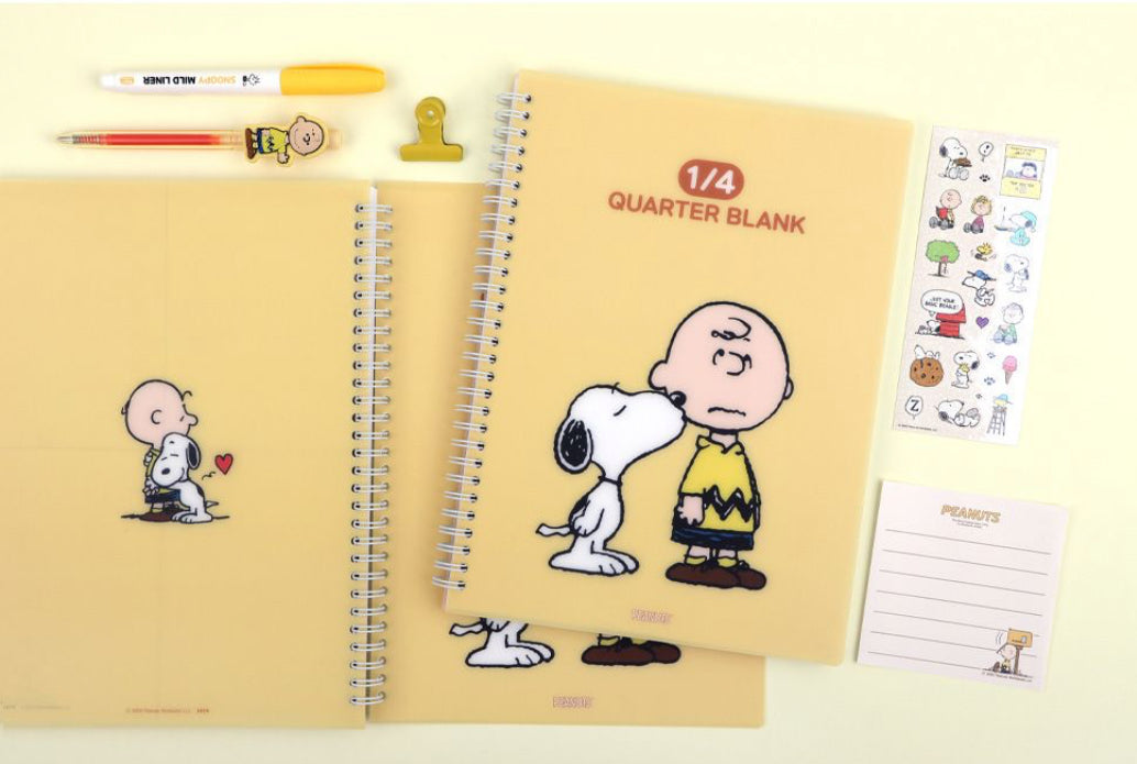 My Snoopy World B5 Quarter Blank 厚厚筆記簿  - 2 款選擇 (預購貨品）