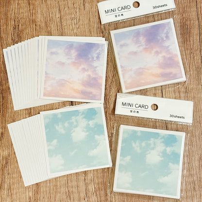日本 Kyowa 空の色 迷你萬用卡片套裝 （30入）
