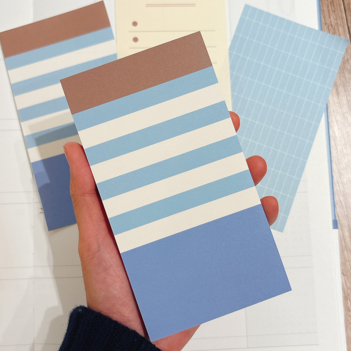 韓國 MONO Paper 便條簿 - Triple memo pad - blue