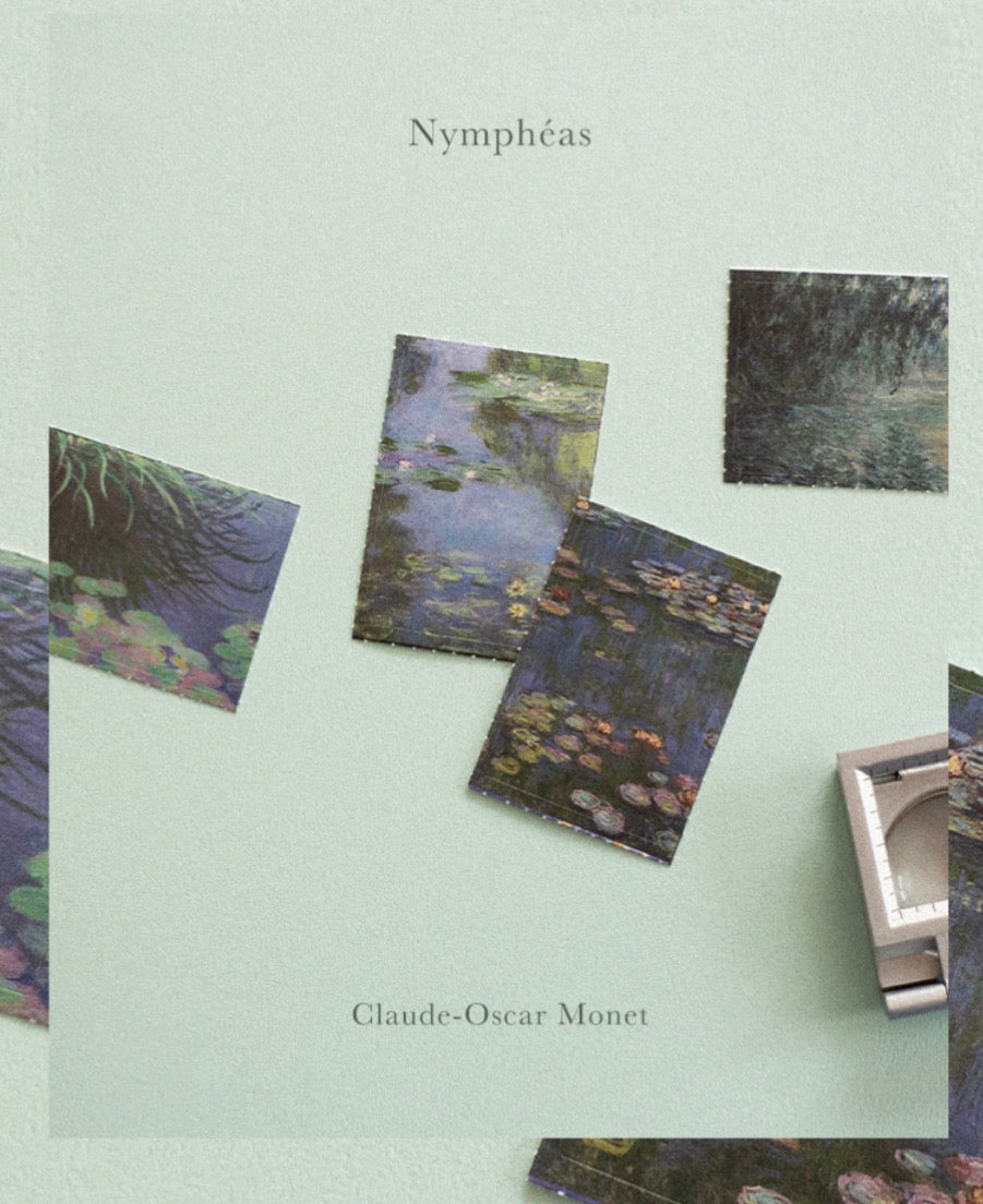 Monet Collection 紙盒裝96 張貼紙- 莫奈的睡蓮時光畫作系列