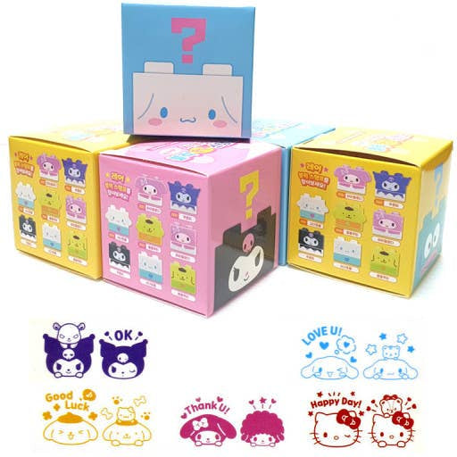 Sanrio Characters Lego Brick 自帶墨水印章盲盒