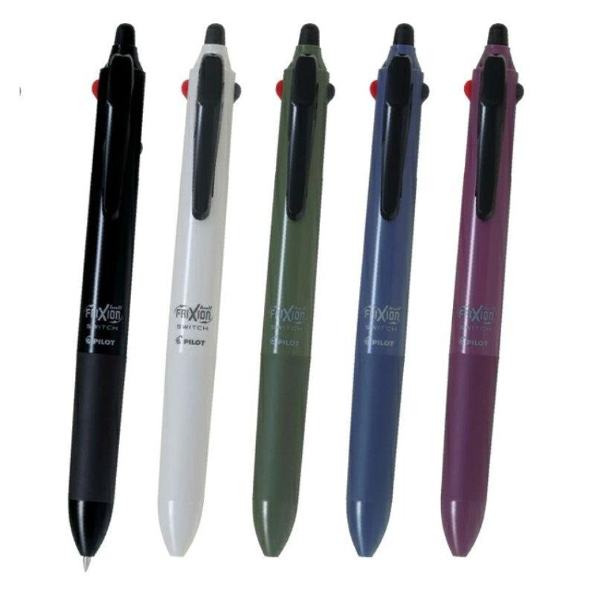 日本Pilot Frixion Ball Switch 多功能原子筆 (3色 0.5mm 擦擦筆 +0.7mm油性筆）[ 預購貨品 ］