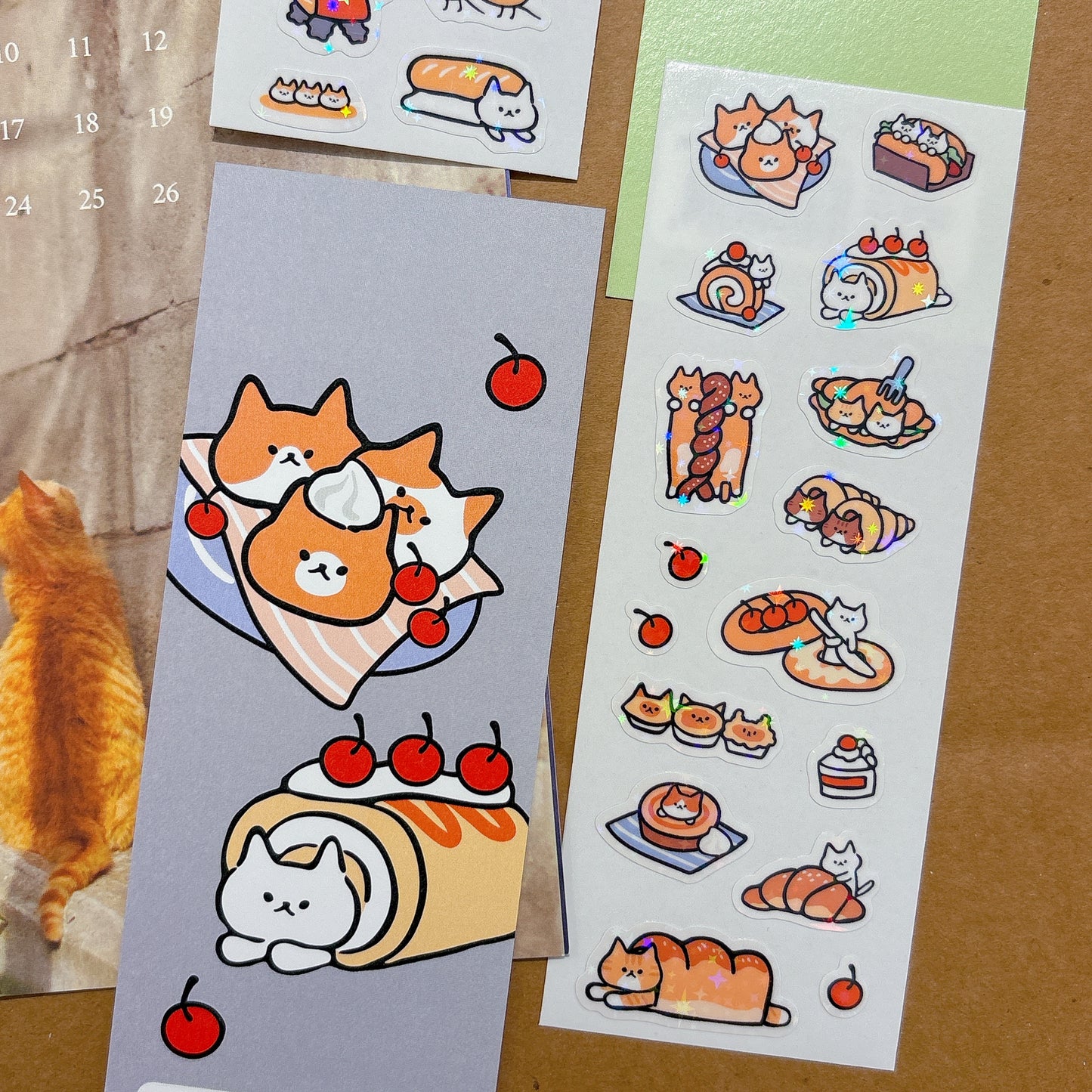 韓國插畫家썸켓츠 貼紙系列 - 貓咪甜包