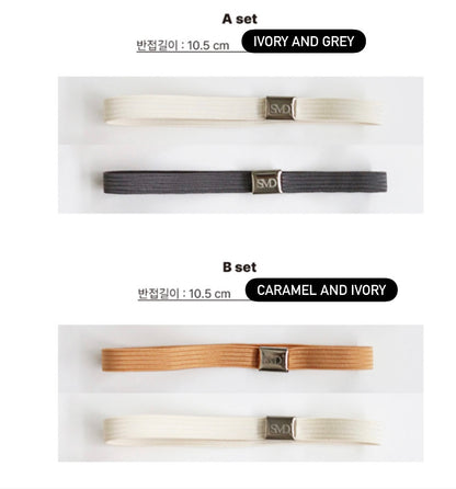 韓國Some Mood 手帳日記本彈性綁帶Note Band Set (一套兩條）預購貨品，下單後兩星期到貨