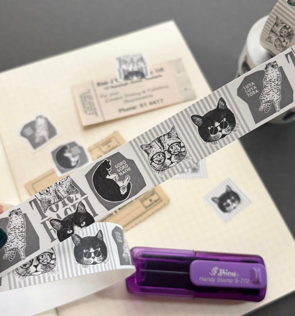 日本the Neko-noki 貓咪紙品: 黑白貓咪貼紙