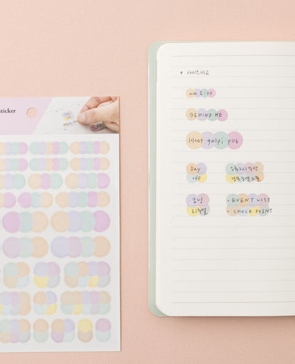 韓國Full design Useful Highlight Stickers - 2 張入 (3 色設計）