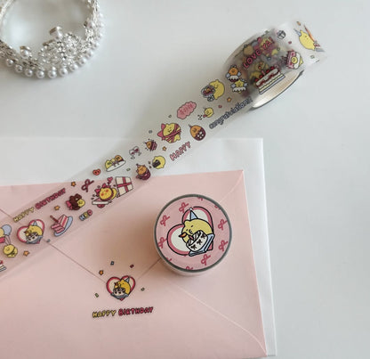 韓國Second Morning 愉快檸檬仔卷裝粒粒貼紙 - Happy Time !  [預購貨品，下單後14天出貨]