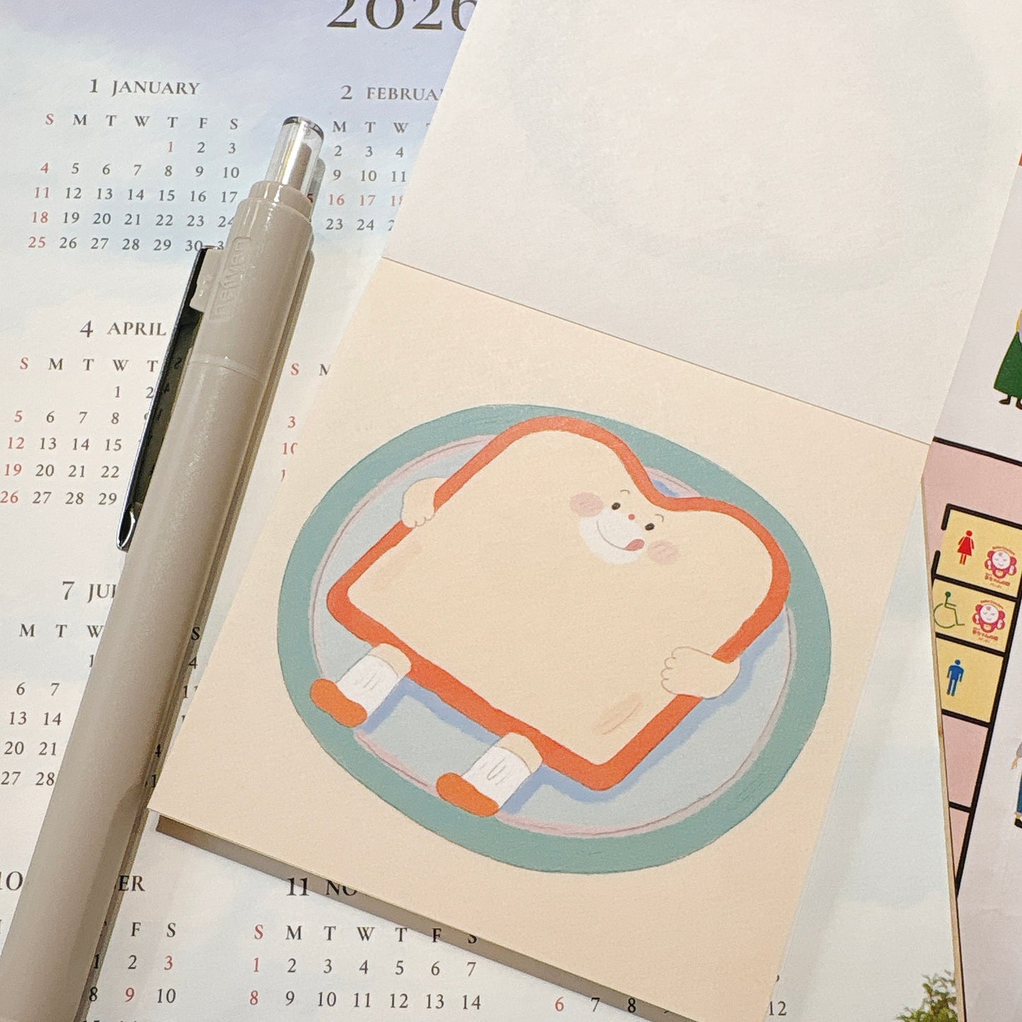 韓國 TomatoYOU 便條磚 - 早餐要吃吐司