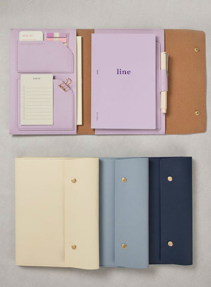 韓國Better Together Organizer 多功能皮革收納包連A5 Notepad 套裝 [預購貨品，下單後14天出貨]