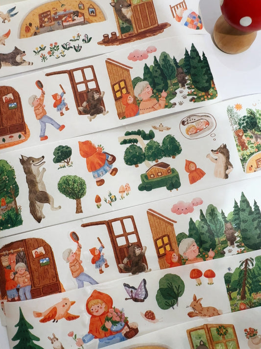 童話故事小紅帽與豺狼和紙貼紙 : 上集(50 枚)