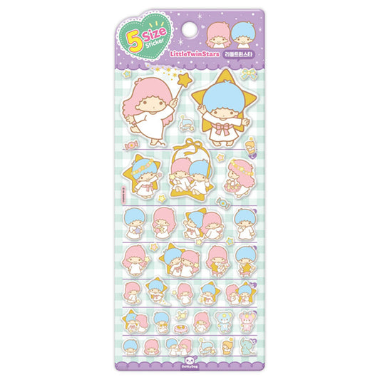 Sanrio Characters Five Size 貼紙 - Little Twins Star [預購貨品］