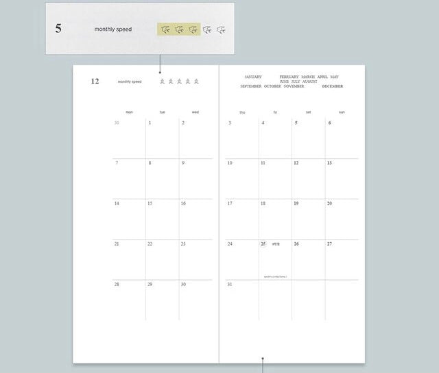 韓國Life Stationery 聯乘Bellzip - 2026 schedule （預購貨品）