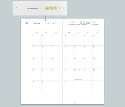 韓國Life Stationery 聯乘Bellzip - 2026 schedule （預購貨品）
