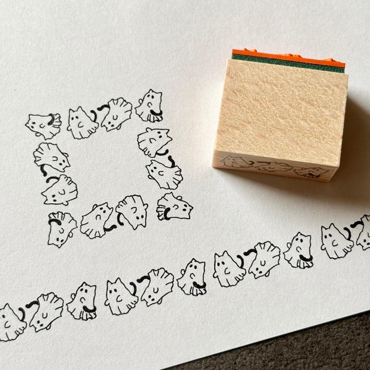 日本the Neko-noki 貓咪紙品: 三隻鬼鬼貓咪印章