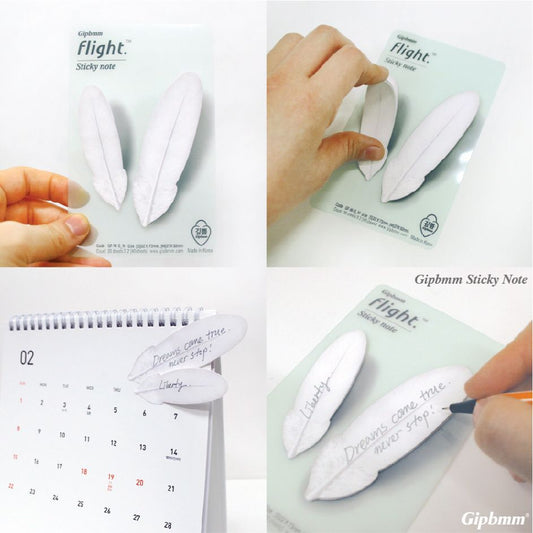 韓國Appree便條貼Palette - 羽毛（一套兩款大細）