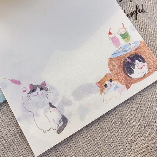 日本A5和紙信紙 -超治癒的貓咪