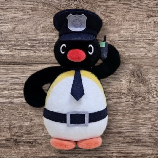 韓國企鵝家族Pingu Collection 毛公仔匙扣 - 機長企鵝🐧 [預購貨品，下單後14天出貨]