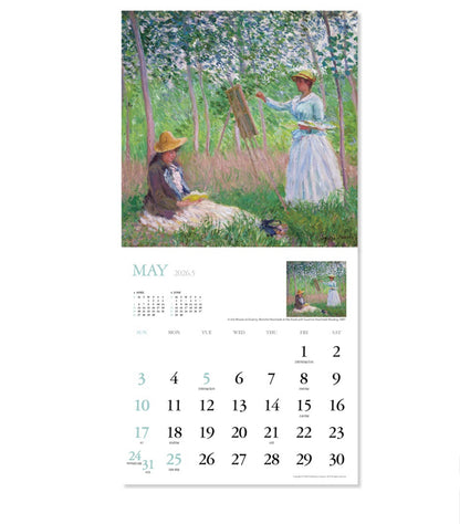 新品9 折優惠‼️韓國 2026 Artist Collection 莫奈藝術館掛牆月曆 - Monet