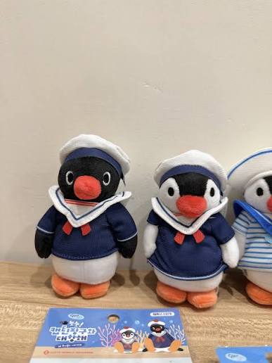 樂天水族館限定‼️韓國Pingu 和Pinga 夏日水手服造型匙扣 [預購貨品，下單後14天出貨]