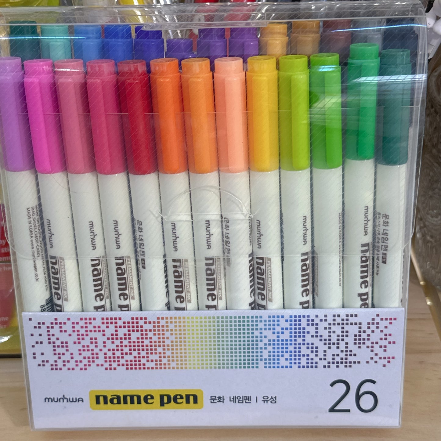 韓國문화 All Writable 26 色Name Pen 套裝 （多種材質兼用）