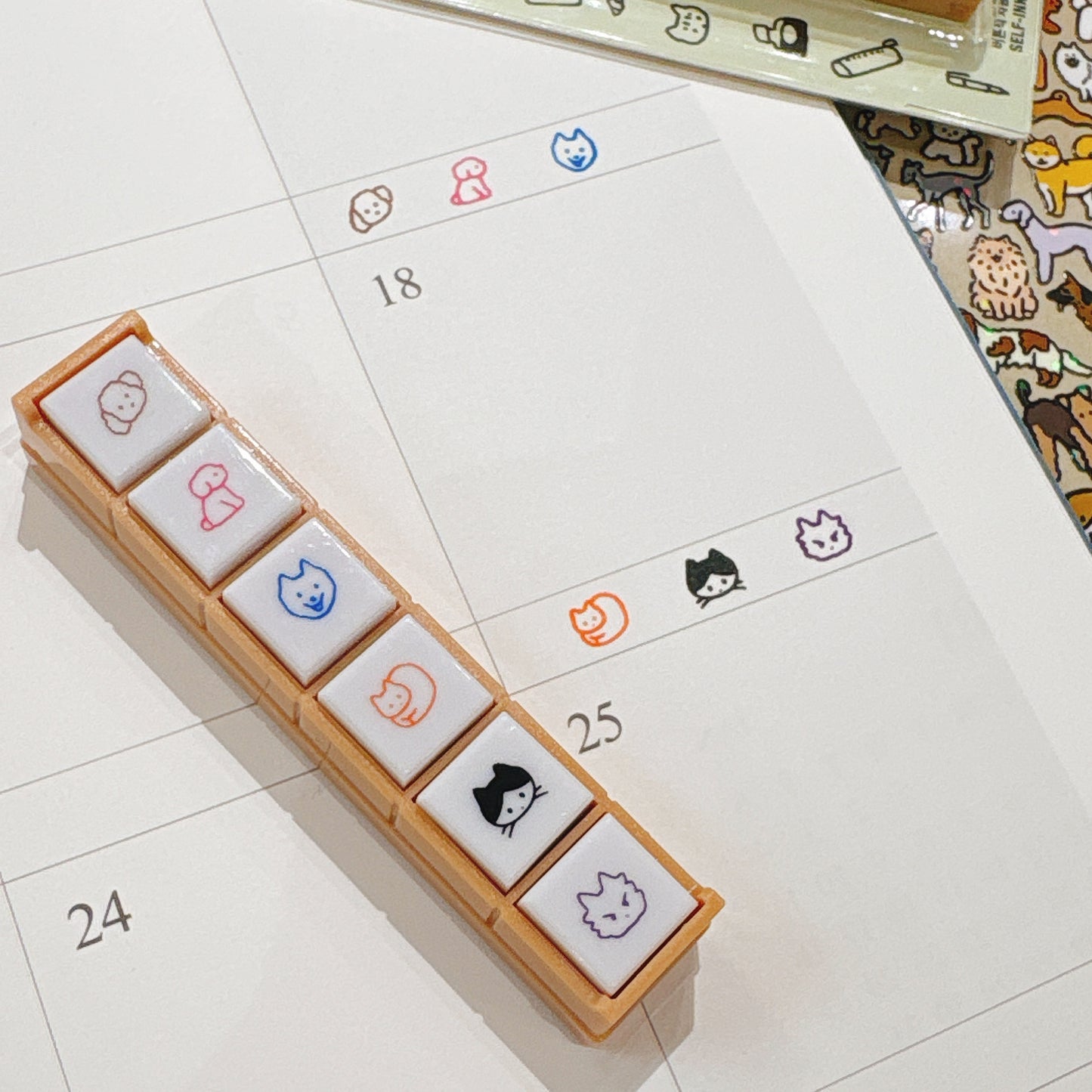 Zero per Zero 聯乘日本Pochitto6 按鈕式帶墨印章