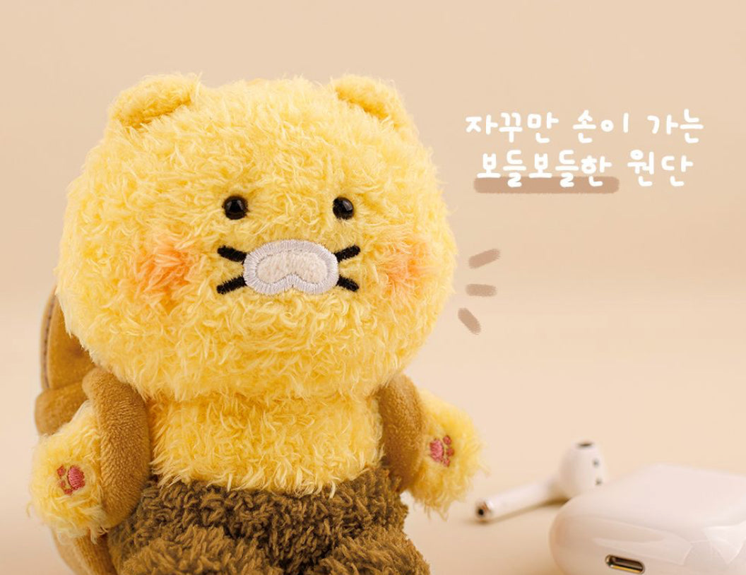 韓國春植毛絨絨鎖匙扣收納小包 [預購貨品，下單後14天出貨]