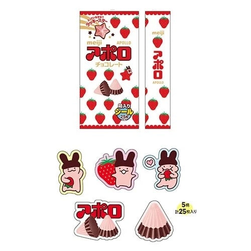 兒時回憶‼️ 日本Funbox 明治朱古力造型盒貼紙 *預購貨品